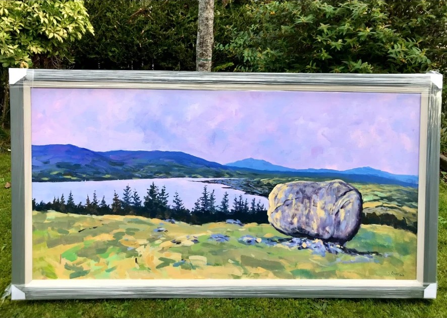 Coulghmore Stone, Rostrever — Oil on canvas by Stephen Rooney