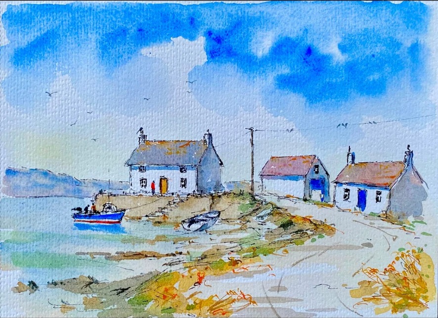 Summer's End — Watercolour on paper by Stephen Rooney